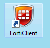 FortiClient desktop icon display